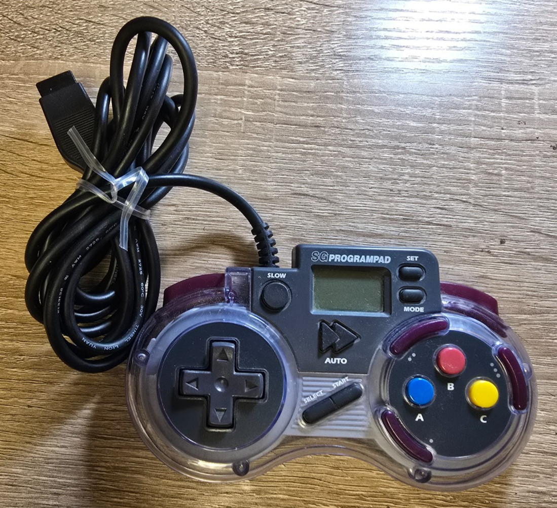 Sega Genesis/Mega Drive Gamepad Clear SG Programpad SV-437 TESTED
