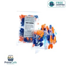 12 Pairs of Reusable Noise Cancelling Silicone Ear Plugs - 24 dB Protection