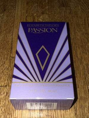 PASSION Elizabeth Taylor Eau De Toilette SPRAY 1.5 oz/ 44 ml O box Almost Full