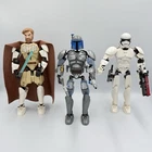 LEGO Star Wars Buildable Figures Lot of 3: Obi-Wan, Jango Fett, Stormtrooper