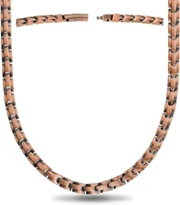 MagnetRX Copper Magnetic Necklace Ultra Strength For Men and Women Pure Copper