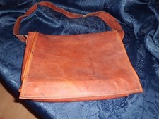 GUSTI LEDER Natur stylische Laptop-/Aktentasche, Leder, Farbe Braun-Cognac