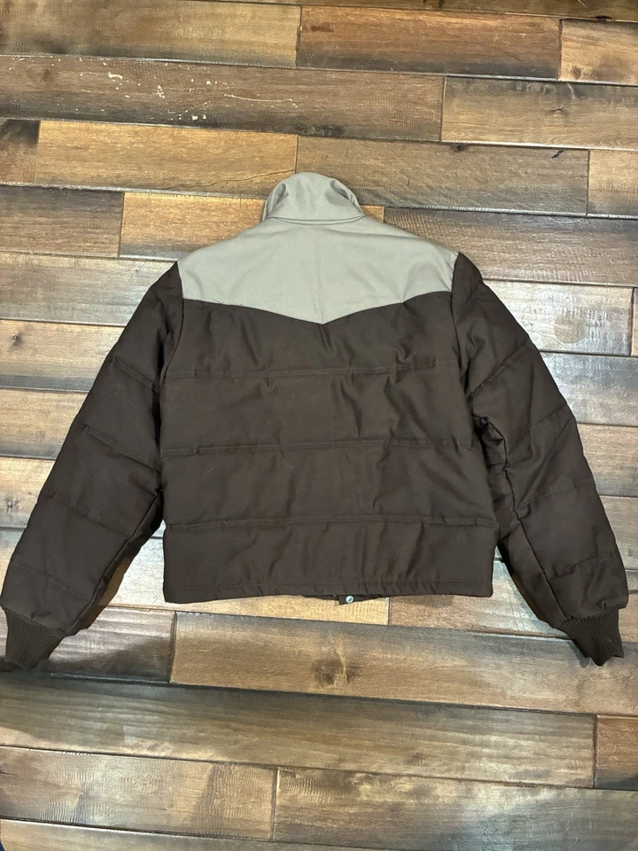 Vintage Canvas Rancher Cowboy Jacket Cropped Unitog Puffer Western Rrl M Tempco - Image 2 of 4