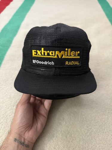 Vintage 70s 80s BF Goodrich ExtraMiler Radial Full Mesh Snapback Trucker Hat New
