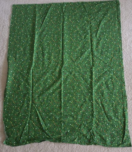 Christmas Fabric Holiday Lights Design 42" X 34" Multicolor Pre-owned - Picture 2 of 3