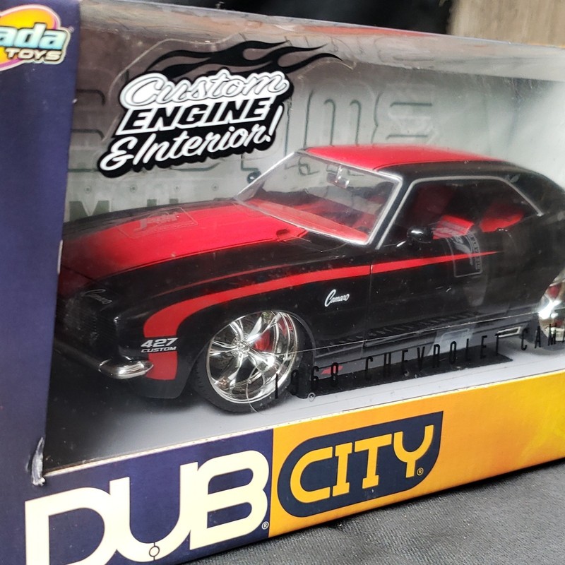 Jada Toys Dub City Bigtime Muscle 1:24 1968 Camaro Black/Red Unopened