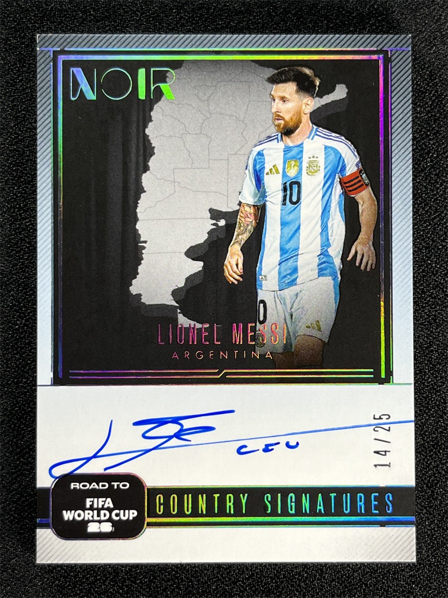 2025-26 Panini Noir FIFA World Cup Lionel Messi Country Signatures Auto /25