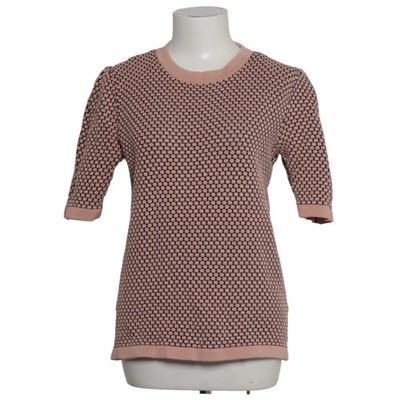 COS, Top, Größe: M, Pink/Schwarz, Baumwolle, Musterstrick, Damen #xTu