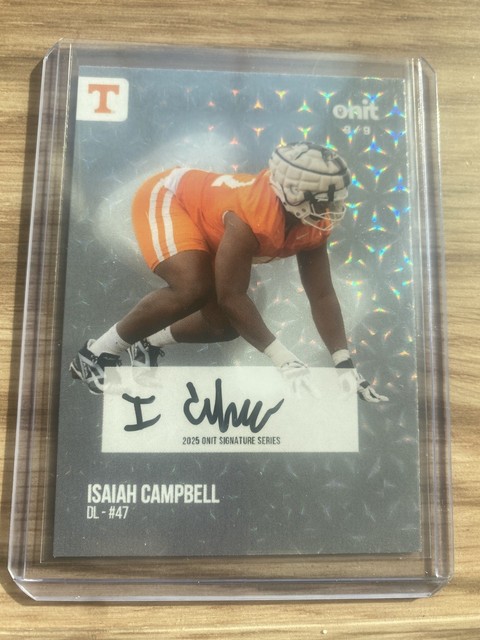 2025 ONIT Athlete Signature Series Isaiah Campbell Auto #’d 8/9 (Tennessee Vols)