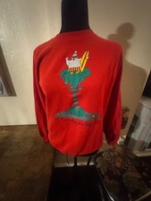 Vintage 80s Christmas Sweatshirt Woman’s M USA Made