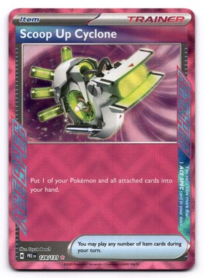 Scoop Up Cyclone NM 128/131 Sv: Prismatic Evolutions Pokemon TCG Holo