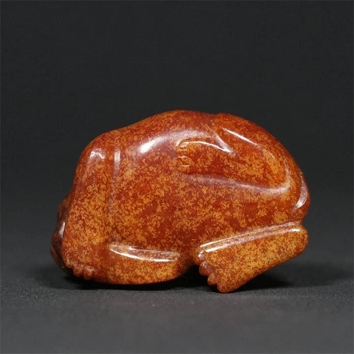 Antique Chinese Han Dynasty Jade tiger ornament/Handheld jade tiger figurine‌ - Image 3 of 4