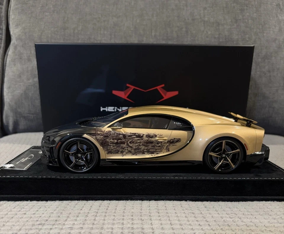 1/18 HH Henson & Heaven Bugatti Chiron Super Sport Golden Era Limited 30 Rare - Image 2 of 4