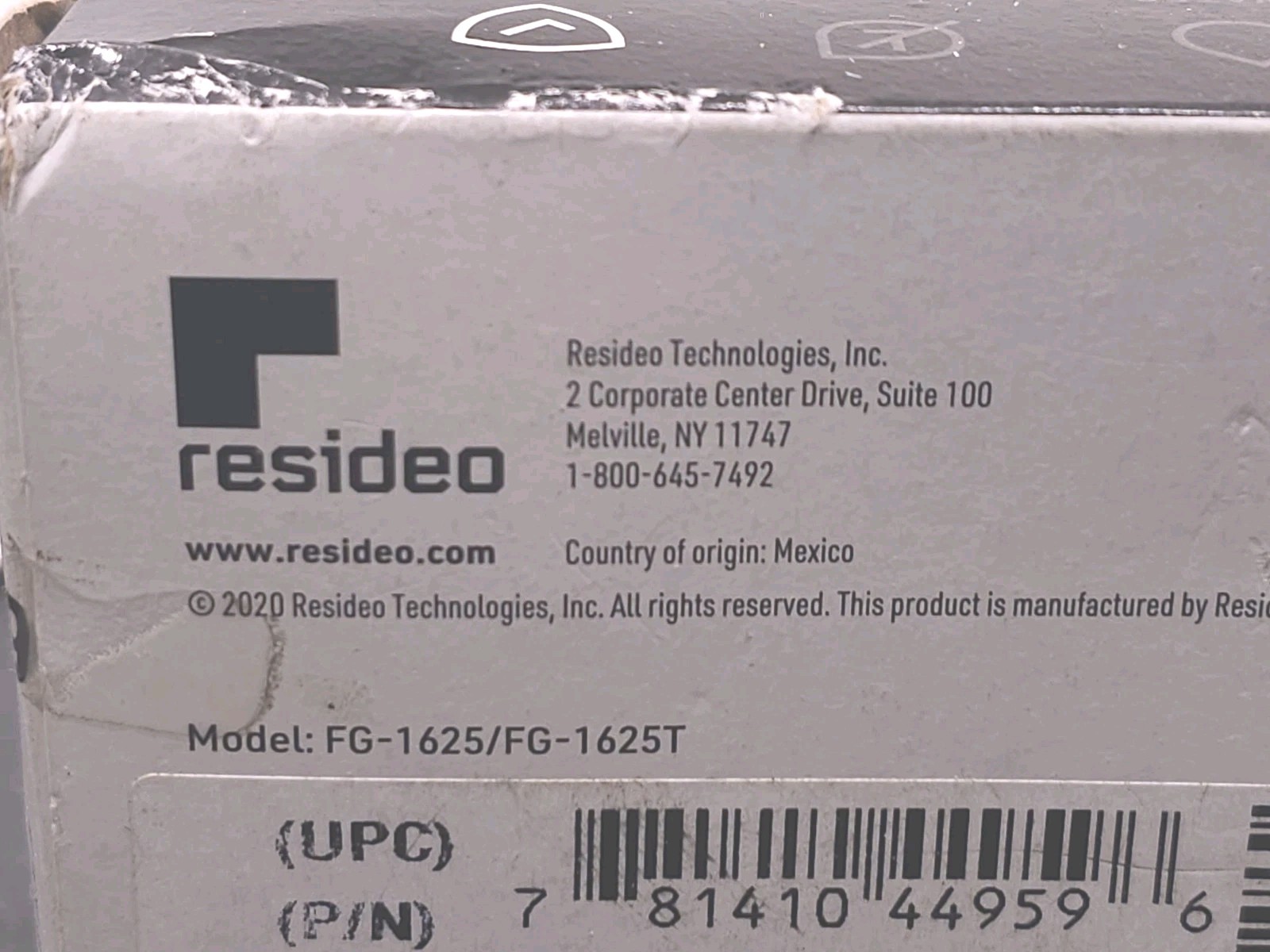NEW Honeywell FG1625 FG-1625T Intellisense Glass Break Detector Sensor White
