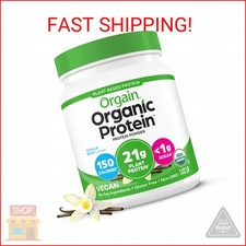Orgain Organic Vegan Protein Powder, Vanilla Bean - 21g Plant Based Protein, 4g