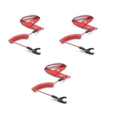 3 Pcs Universal Stop Kill Switch Safety Lanyard Band Tether for All Jet Ski Aqua