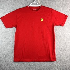 FERRARI SF Scuderia Horse Shield Graphic T Shirt Cars Red SZ Large F14-T