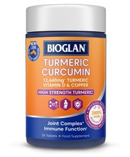Image of Bioglan Curcumin High Strength Turmeric Extract with 95% Curcuminoids &
