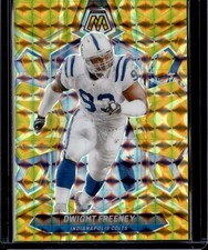 2024 Panini Mosaic #231 Dwight Freeney Mosaic Reactive Yellow