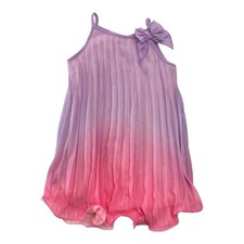 Zunie Girl Girl's Crinkle Bodice  Ruffled Trim Any Occasion Sleeveless Dress