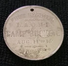 1892 First Regiment L.A.O.N.G Camp Buckeye Ohio National Guard Forts Medal Token