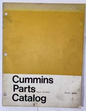 Cummins Parts Catalog Model Nh-220-b Diesel Engine 1965 Rare Cummins Parts Catalog Model Nh-220-b Diesel Engine 1965 Rare