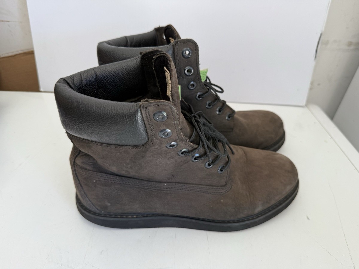 Timberland 6-Inch Premium Mens Size 9.5 Black Outdoor Leather