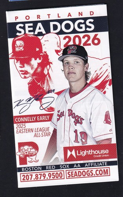 #ad #ad 2026 Portland Sea Dogs Connelly Early Pocket Schedule New England Coffee Red Sox $2.77