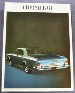 1964 Chrysler Brochure New Yorker Salon 300 -K Newport Wagon Nice Original 64