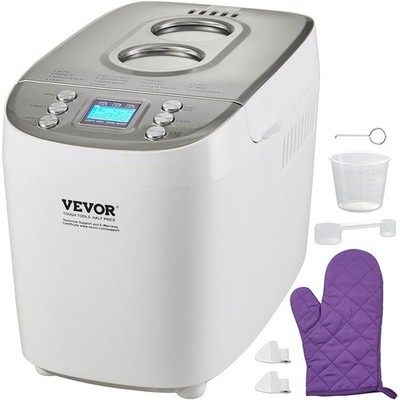 15-in-1 Bread Maker W/ Smart Delay Timer Non-Stick Ceramic Pot Automatic Baking