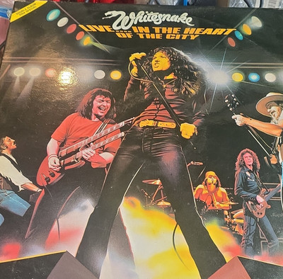Whitesnake Live... In the Heart of the City Vinyl Record LP Black Rock Live