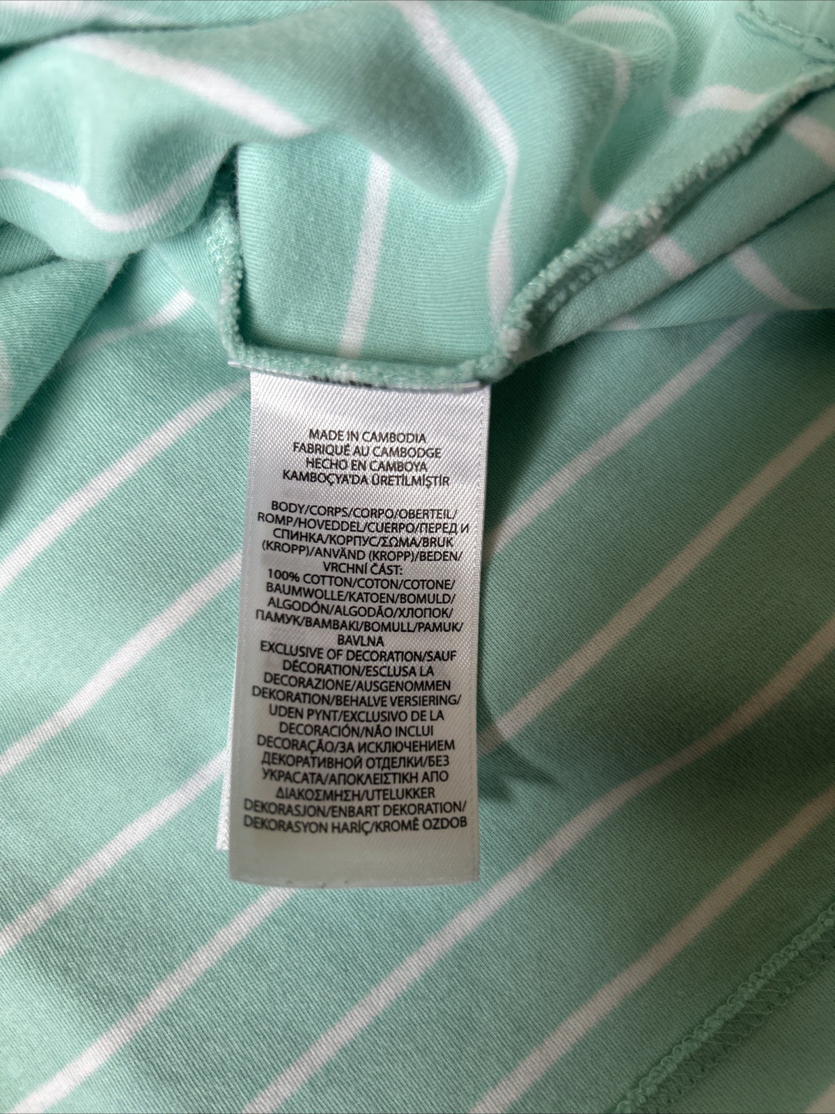 Polo Ralph Lauren uomo grande vestibilità classica verde menta camicia a righe carne pony