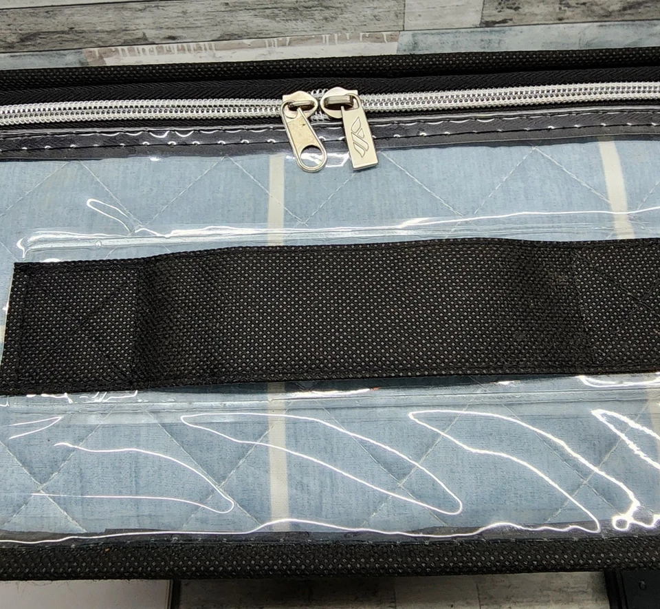 Fieldcrest Quilt Classic Windowpane Print Full Queen Reversible Medium Blue  - Image 4 of 4