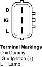 Alternator Vision OE 11164 Reman