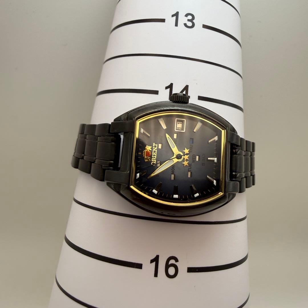 ORIENT Three Star Automatic Watch Black Dial Day … - image 6