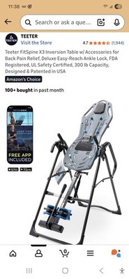 Teeter FitSpine X3 Inversion Table - Barely Used, Pristine Cond! Local P/U Only.