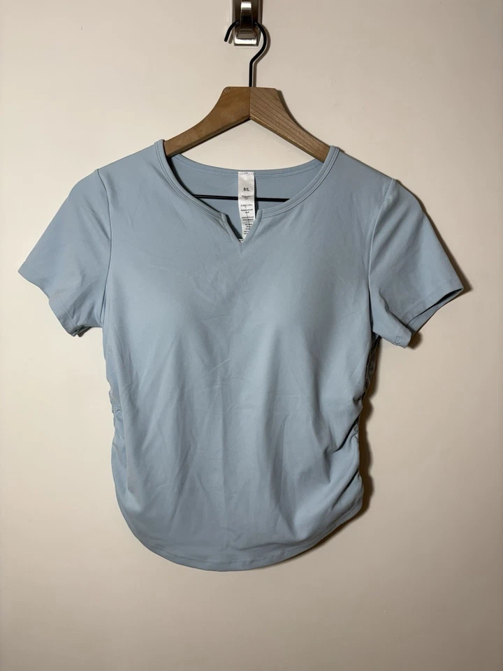 Top manga corta Lululemon All It Takes azul talla 8 L nuevo con etiquetas Nulu Foto 2 de 4