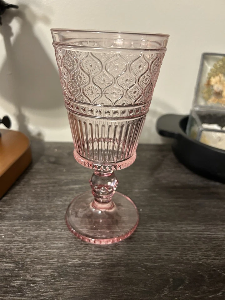 Godinger Claro粉色无铅水晶高脚杯-4件套 — 第 2/4 张图片