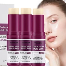 3Pack Calcium Volume Multi Balm, Wrinkle Core Stick, Anti-aging, Hydrating Firm