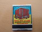 Hotel Eau Claire Eau Claire WI Matchbook — photo 1