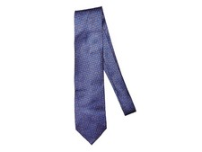 Bvlgari Blue Orange Diamond 100 Silk Tie-Made in Italy