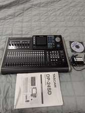 TASCAM DP-24SD 24 Track Digital Portastudio Multi-Track Audio Recorder