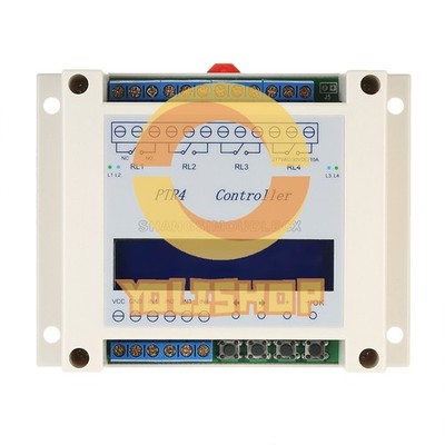 4-Channel Programmable Digital Time Relay Timer Controller Delay Switch