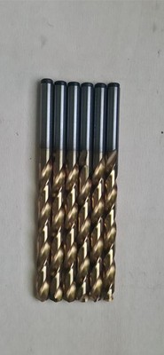 Lot of 6 Precision Twist Drill 1/4'' Cobalt HSS-E Bronze Jobber Drills 5998143