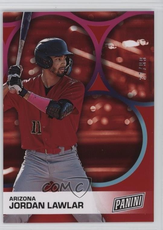 2023 Panini Father's Day Baseball Red /99 Jordan Lawlar #BB9 16n7