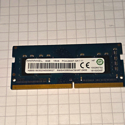 Ramaxel 8GB DDR4 SDRAM SO-DIMM PC4-2400T 260-Pin 1Rx8 RMSA3260NA78HAF-2400