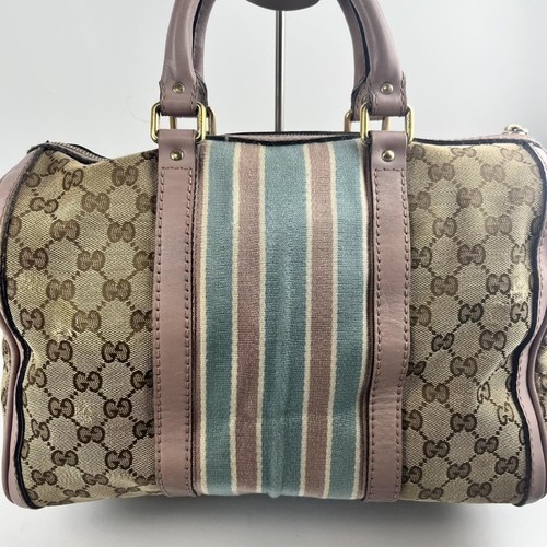 GUCCI Sherry Line Boston Bag GG Canvas gebraucht