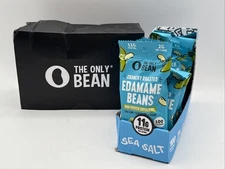 The Only Bean Crunchy Dry Roasted Edamame Snacks Sea Salt Keto Snack Food 0.9oz