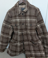 Todd Snyder Wool Plaid Brown Knit Jacket Mens...