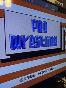 Nintendo NES 5 Screw Cartridge Pro Wrestling (Cleaned, Tested & Working)